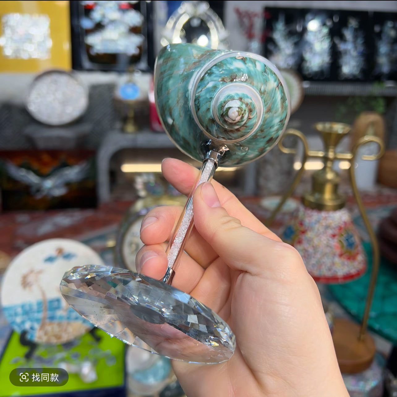 100% Natural Handmade Conch Goblet Wine Cup