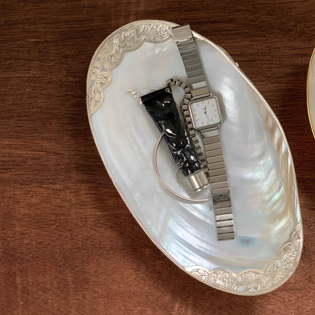 Natural Handmade Pearl Shell Plate Dessert Dish