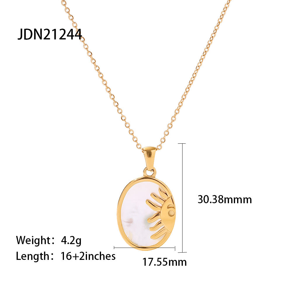 Fashionable Designer Stacking Necklace Tarnish Free Titanium Material