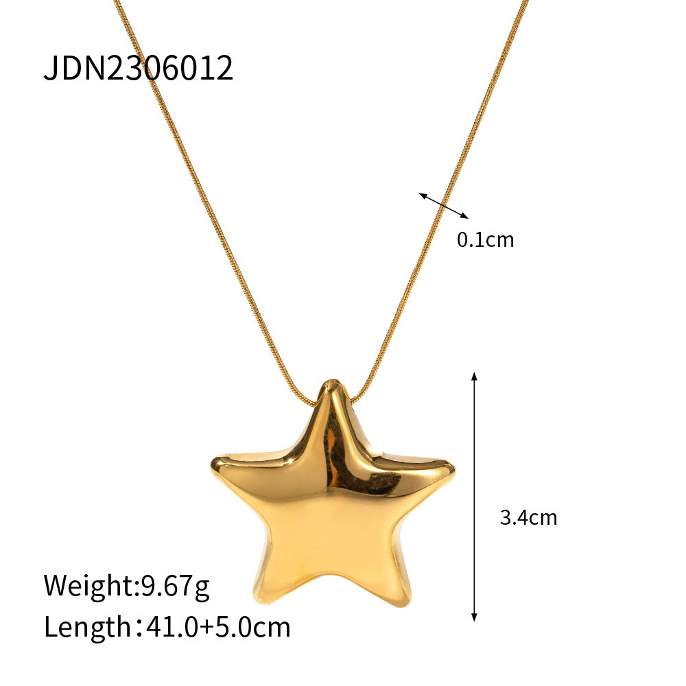 Fashionable Designer Stacking Necklace Tarnish Free Titanium Material