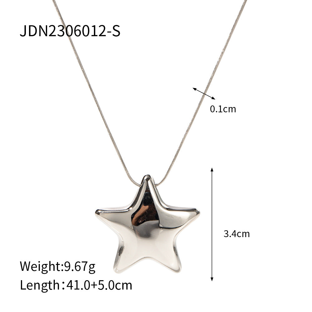 Fashionable Designer Stacking Necklace Tarnish Free Titanium Material