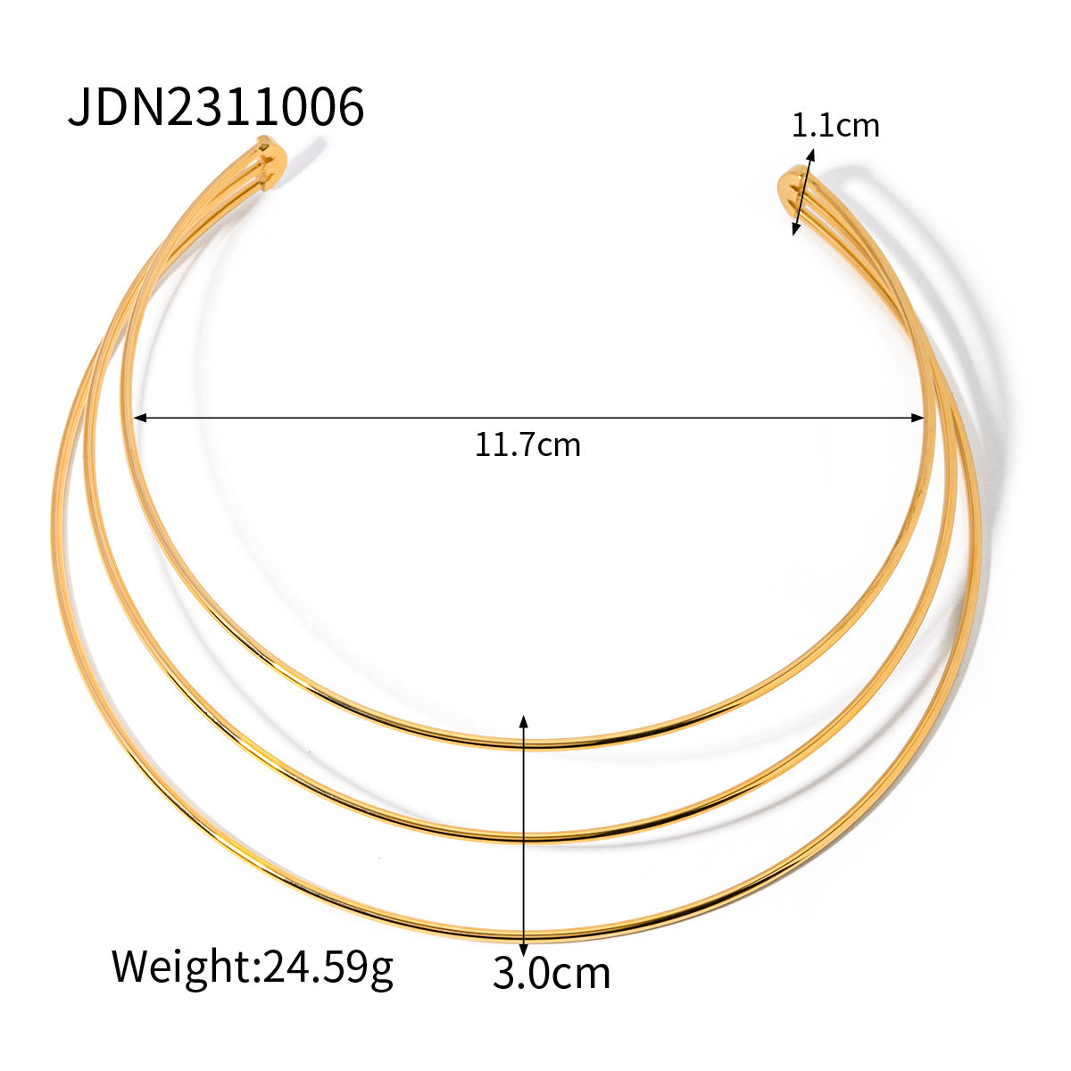 Fashionable Designer Stacking Necklace Tarnish Free Titanium Material