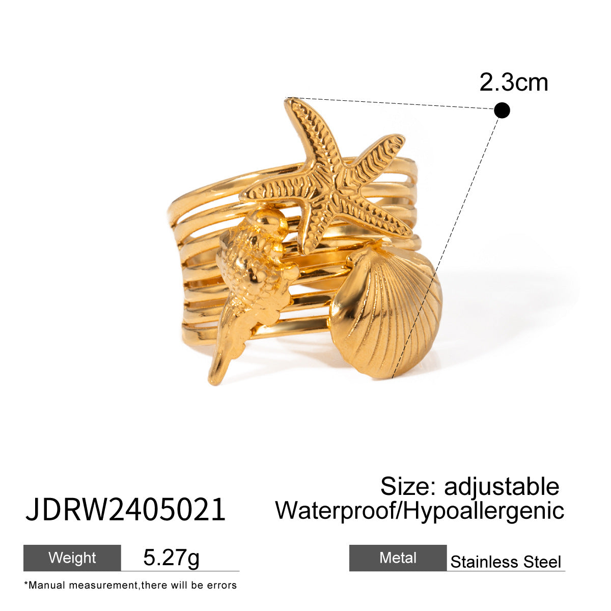 Tarnish Free Stackable Rings Stainless Steel Material Trendy Style