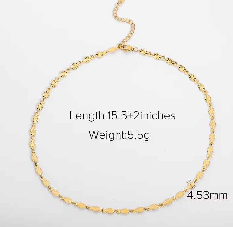 Fashionable Designer Stacking Necklace Tarnish Free Titanium Material